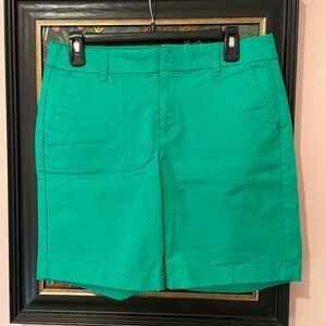 J Crew Frankie shorts chino women's 4 green